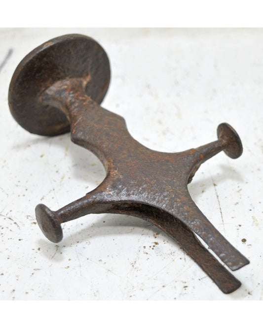 Antique Iron Sword Hilt Handle Original Old Hand Crated Engraved
