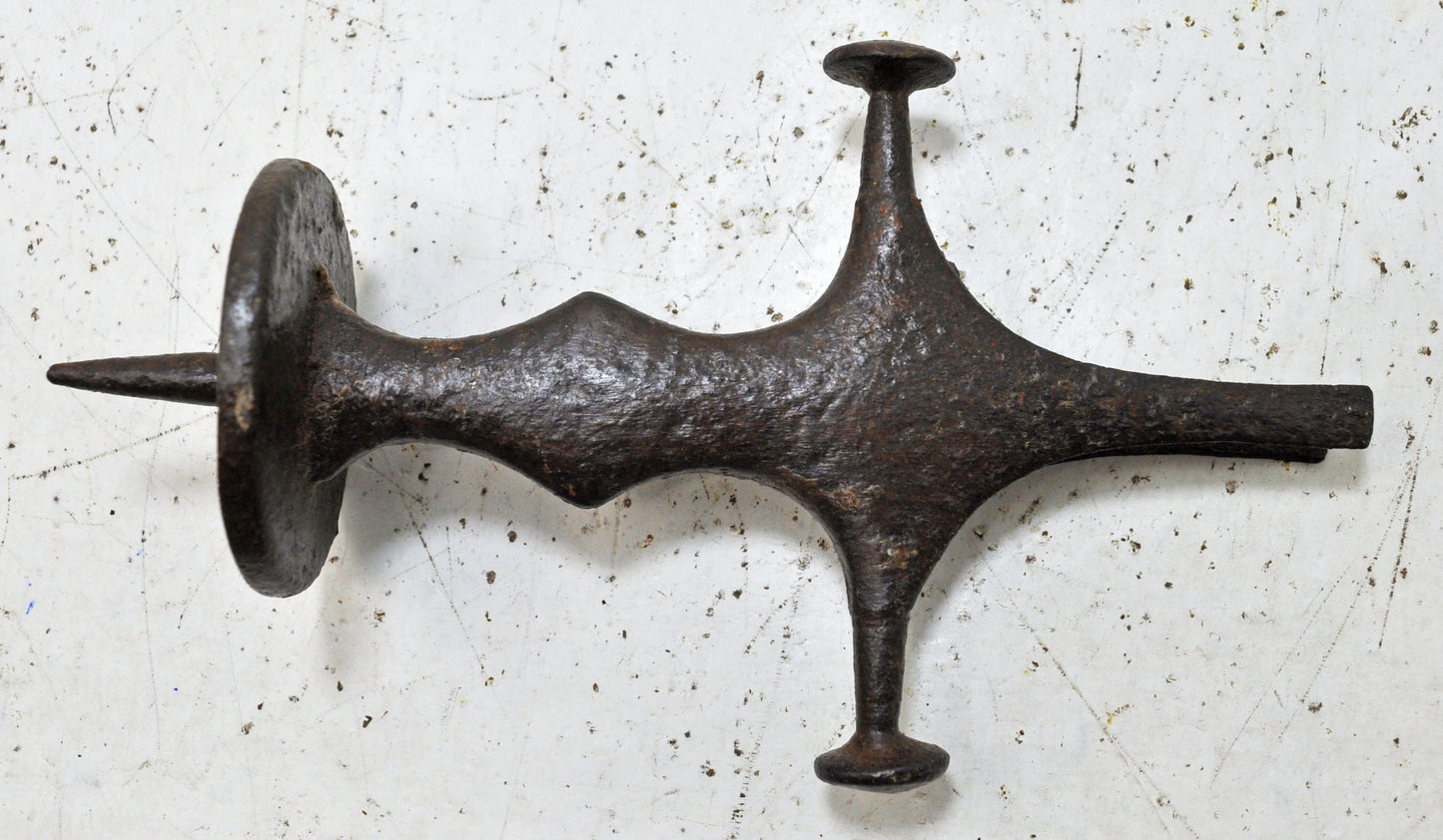 Antique Iron Sword Hilt Handle Original Old Hand Crated Engraved