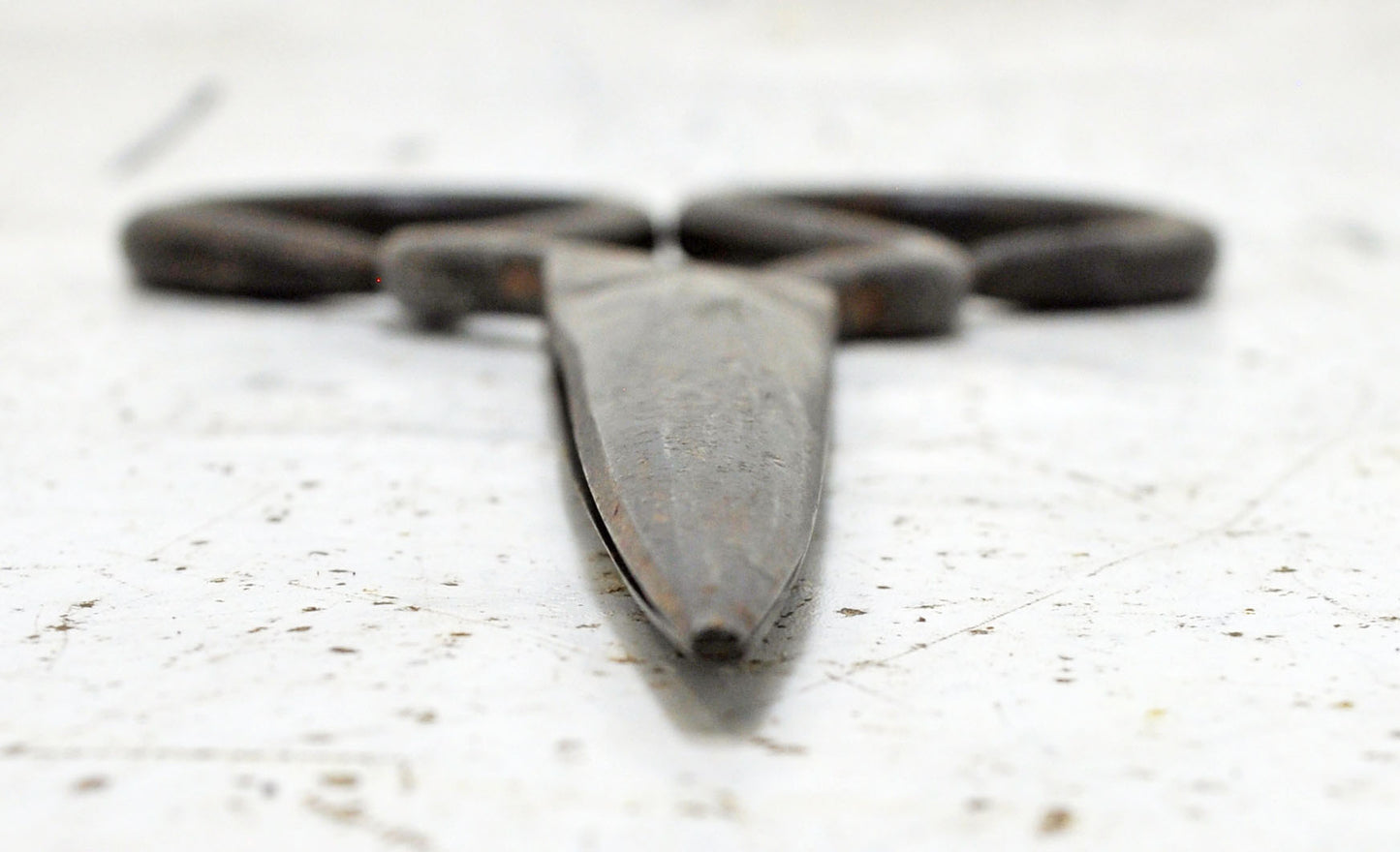 Antique Iron Long Tailor's Scissors Original Old Hand Crafted