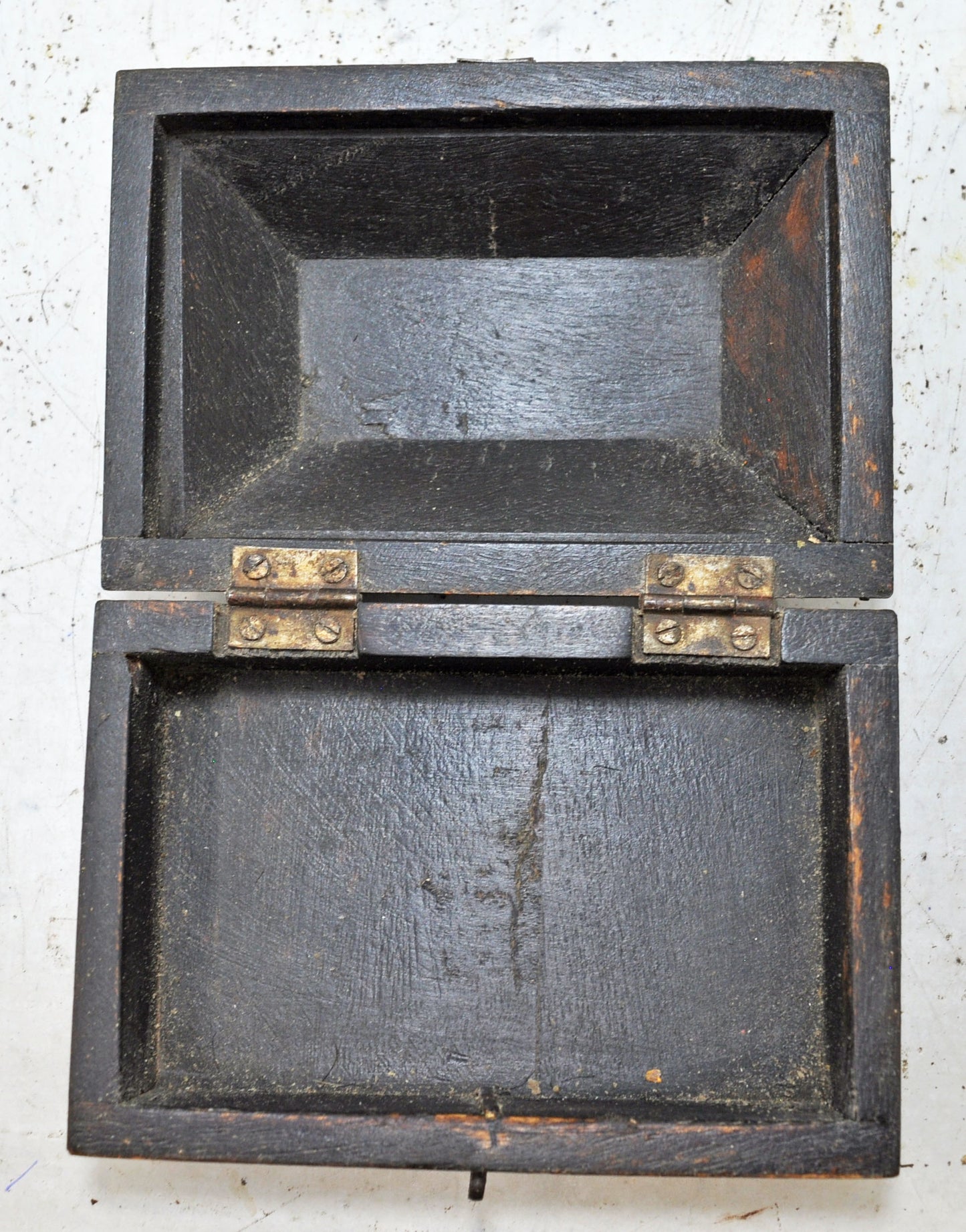 Vintage Wooden Dome Shaped Storage Box Original Old Hand Crafted Fine Painted