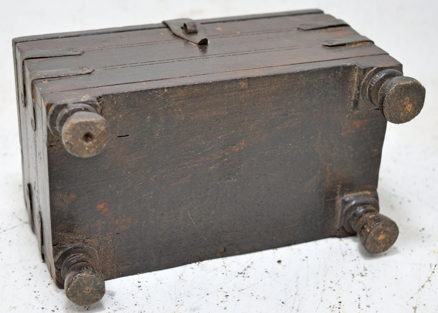 Vintage Wooden Small Storage Jewellery Box Original Old Hand Crafted