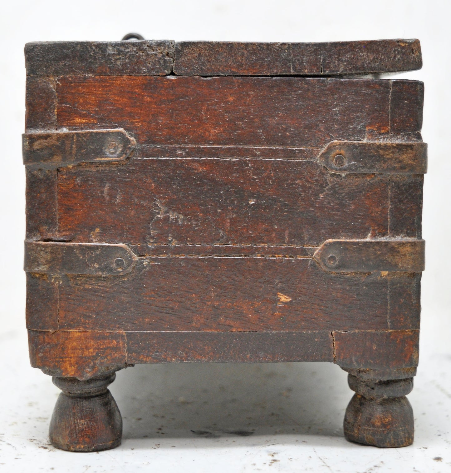 Vintage Wooden Small Storage Jewellery Box Original Old Hand Crafted