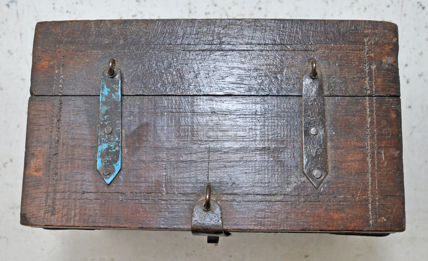 Vintage Wooden Small Storage Jewellery Box Original Old Hand Crafted