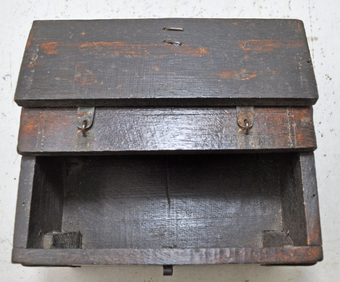 Vintage Wooden Small Storage Jewellery Box Original Old Hand Crafted