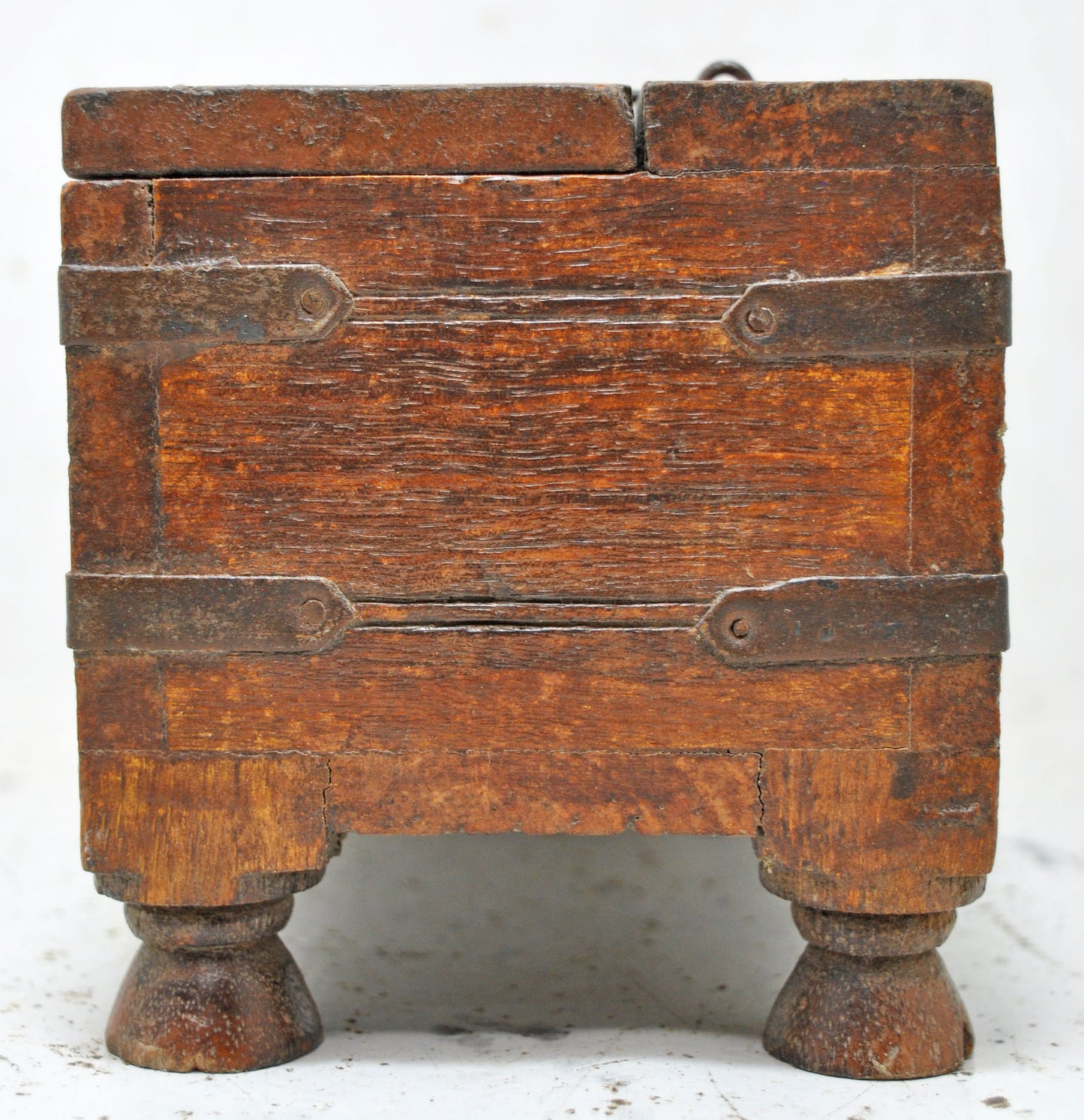 Vintage Wooden Small Storage Jewellery Box Original Old Hand Crafted