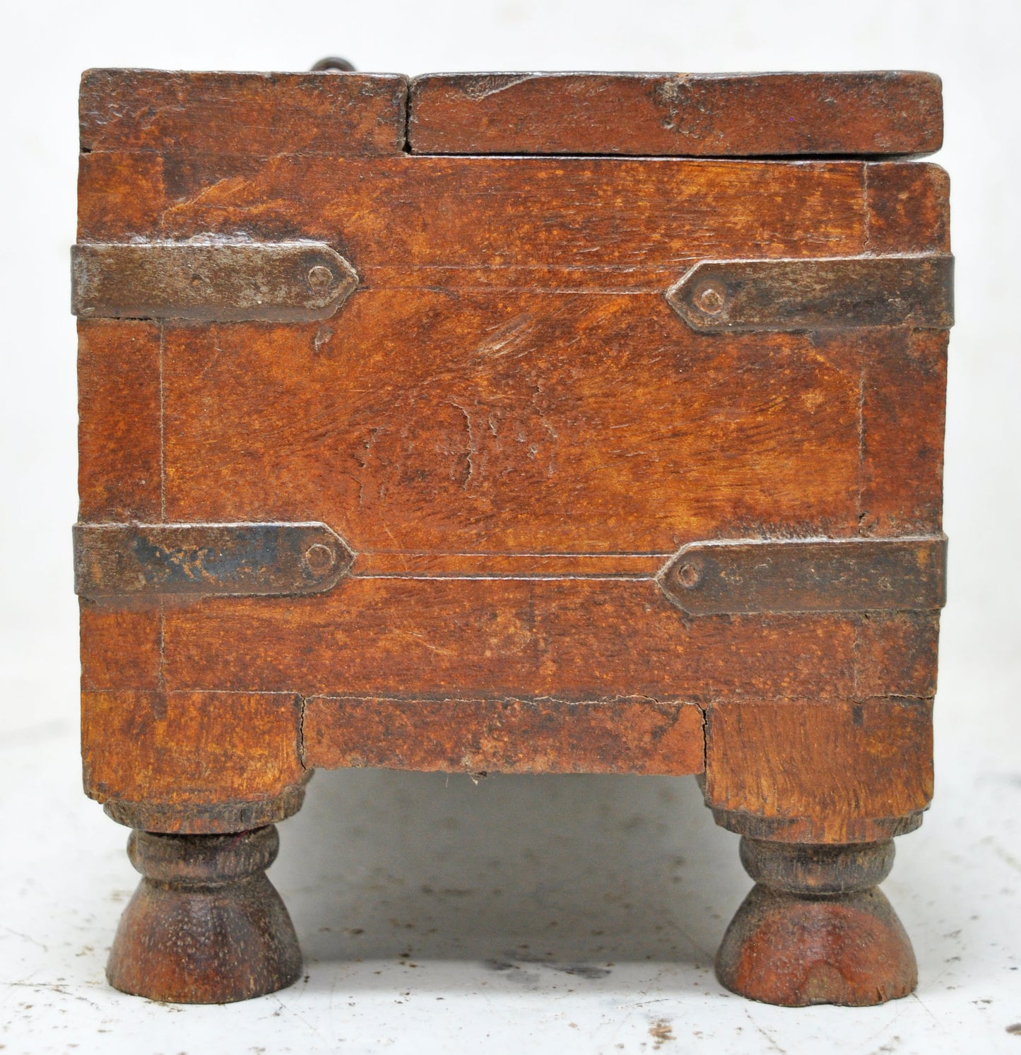 Vintage Wooden Small Storage Jewellery Box Original Old Hand Crafted