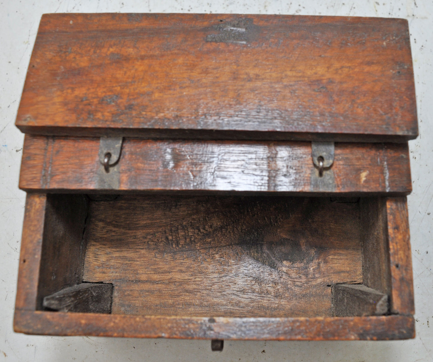 Vintage Wooden Small Storage Jewellery Box Original Old Hand Crafted