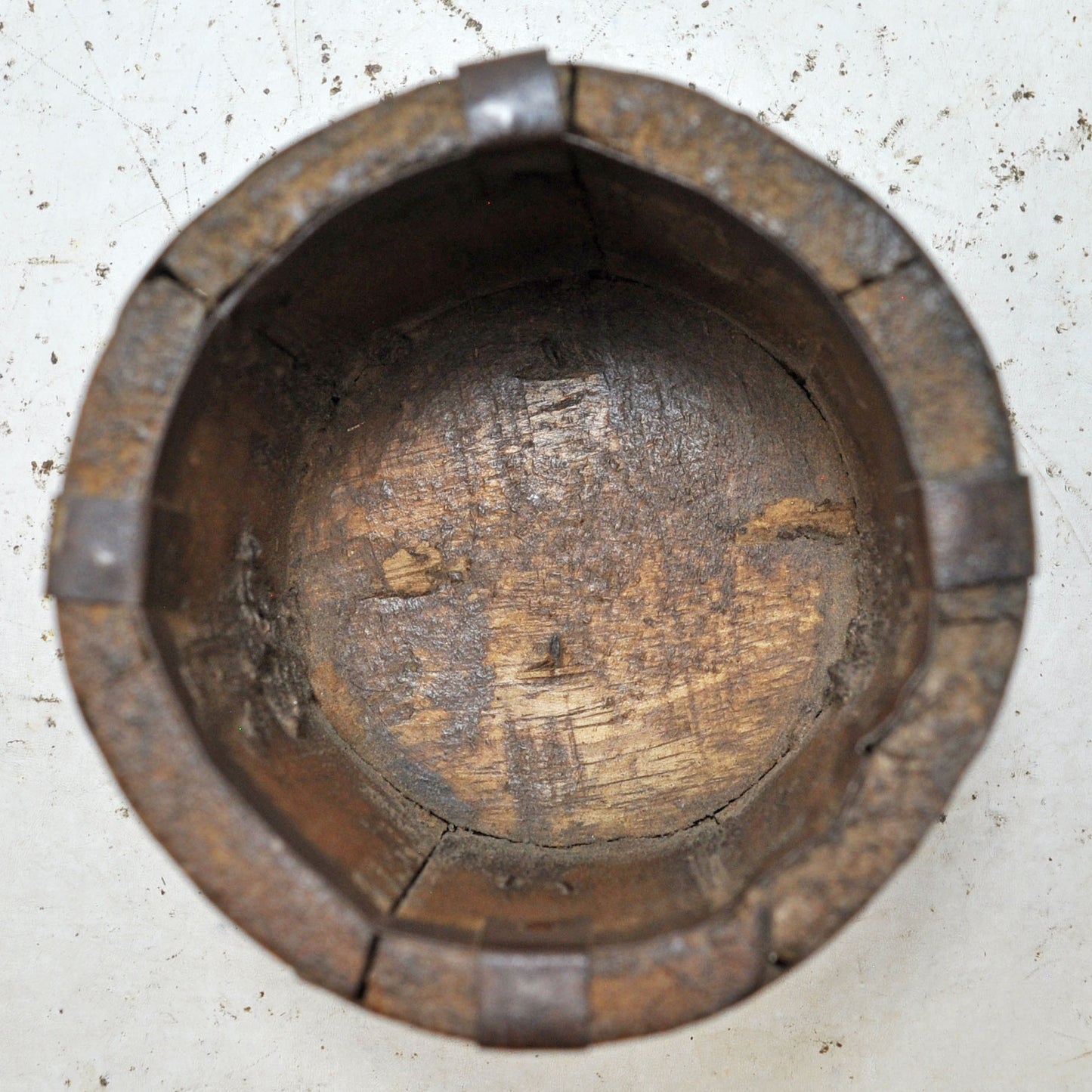 Vintage Wooden Small Grain Measurement Paili Pot Original Old Hand Crafted