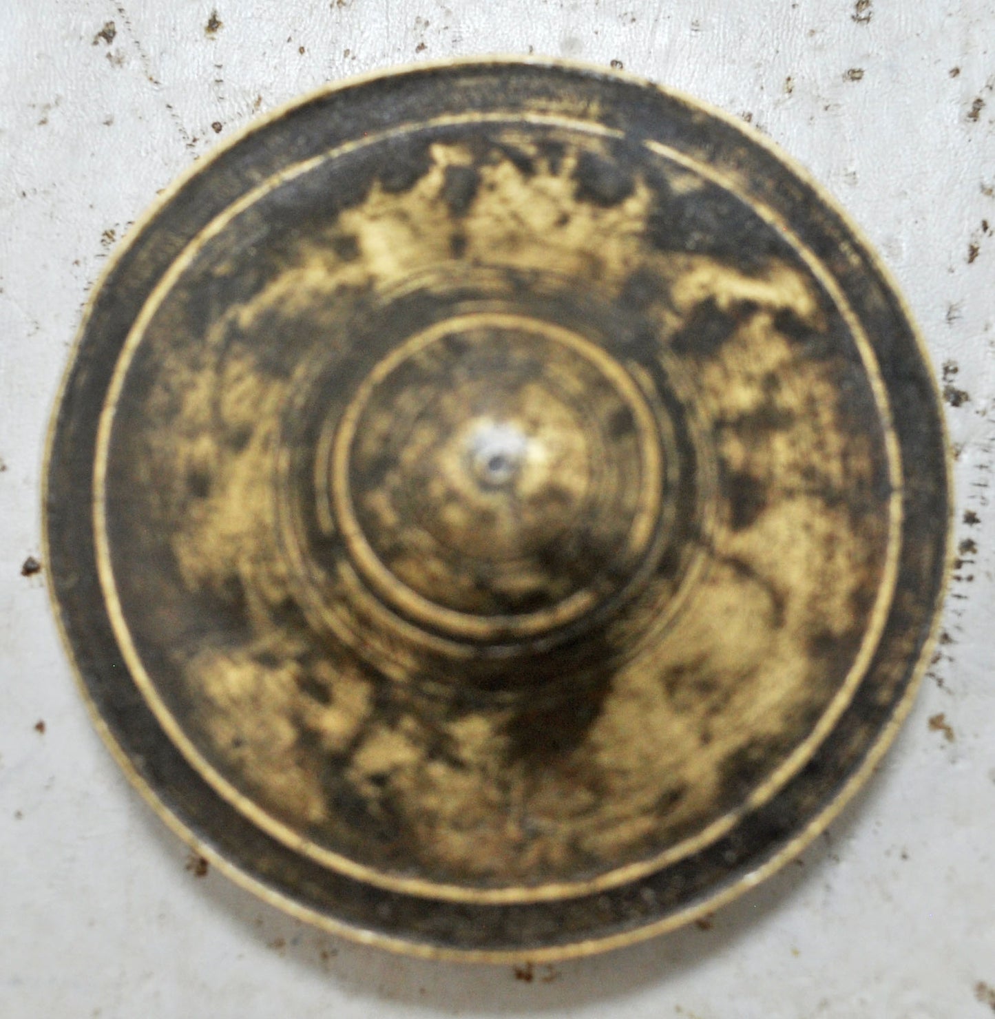 Antique Brass Small Kum Kum Powder Tika Box Original Old Hand Crafted