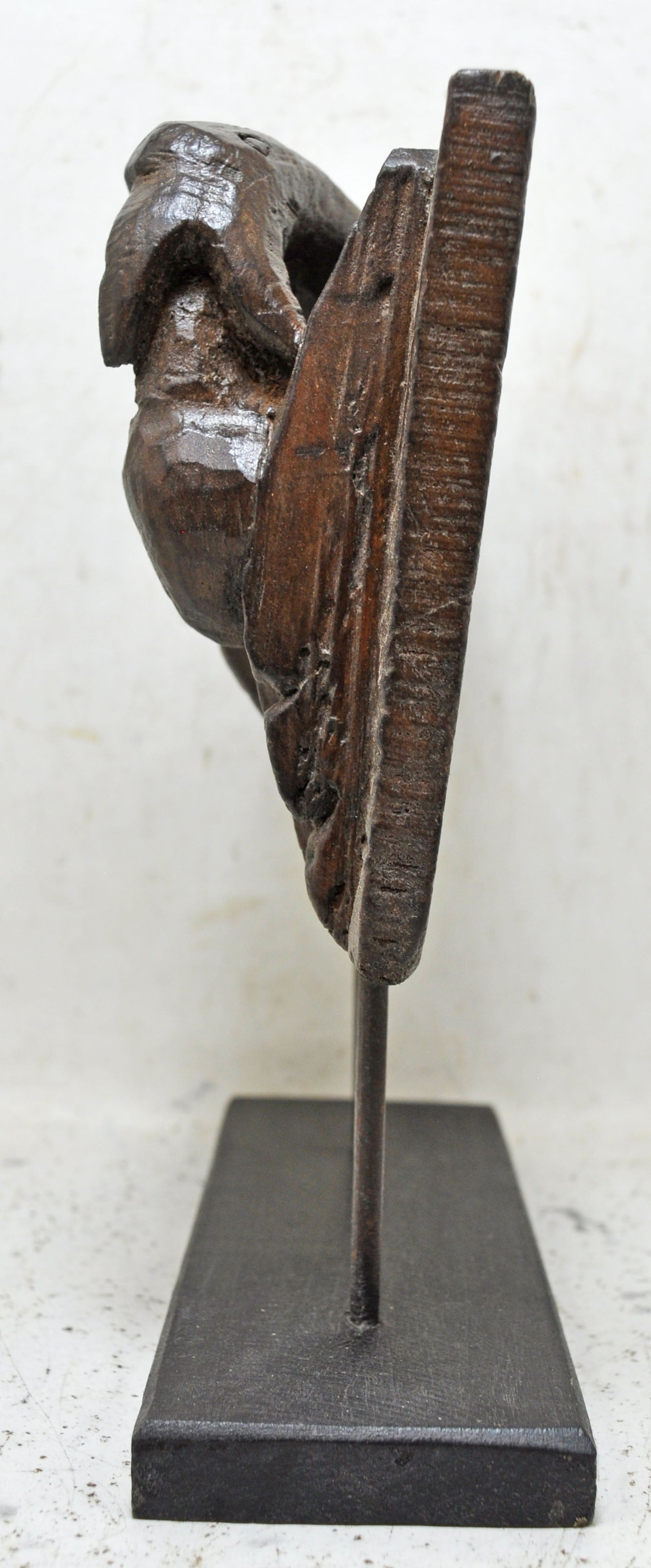 Antique Wooden Eagle Bird Figurine Original Old Fine Hand Carved