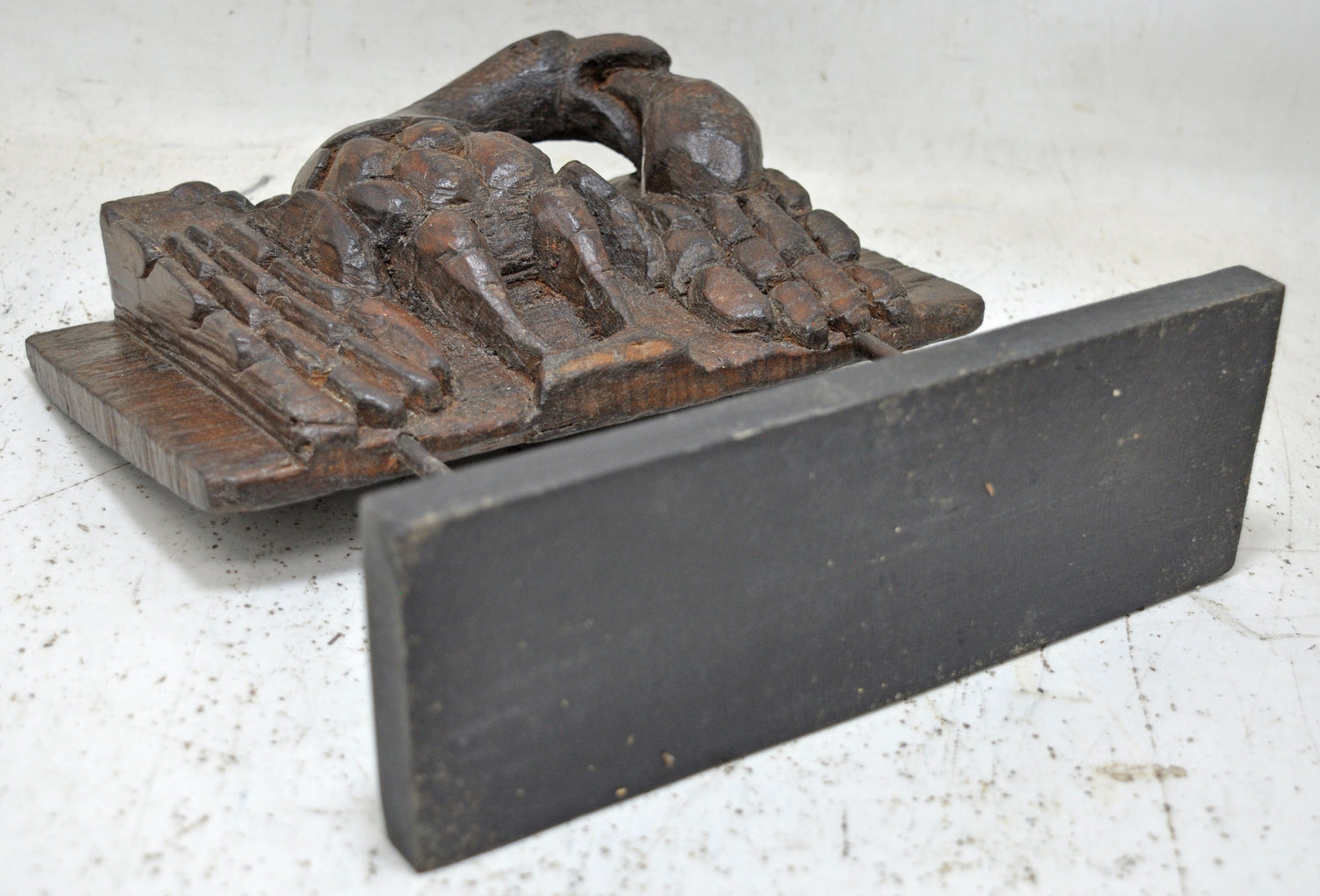 Antique Wooden Eagle Bird Figurine Original Old Fine Hand Carved