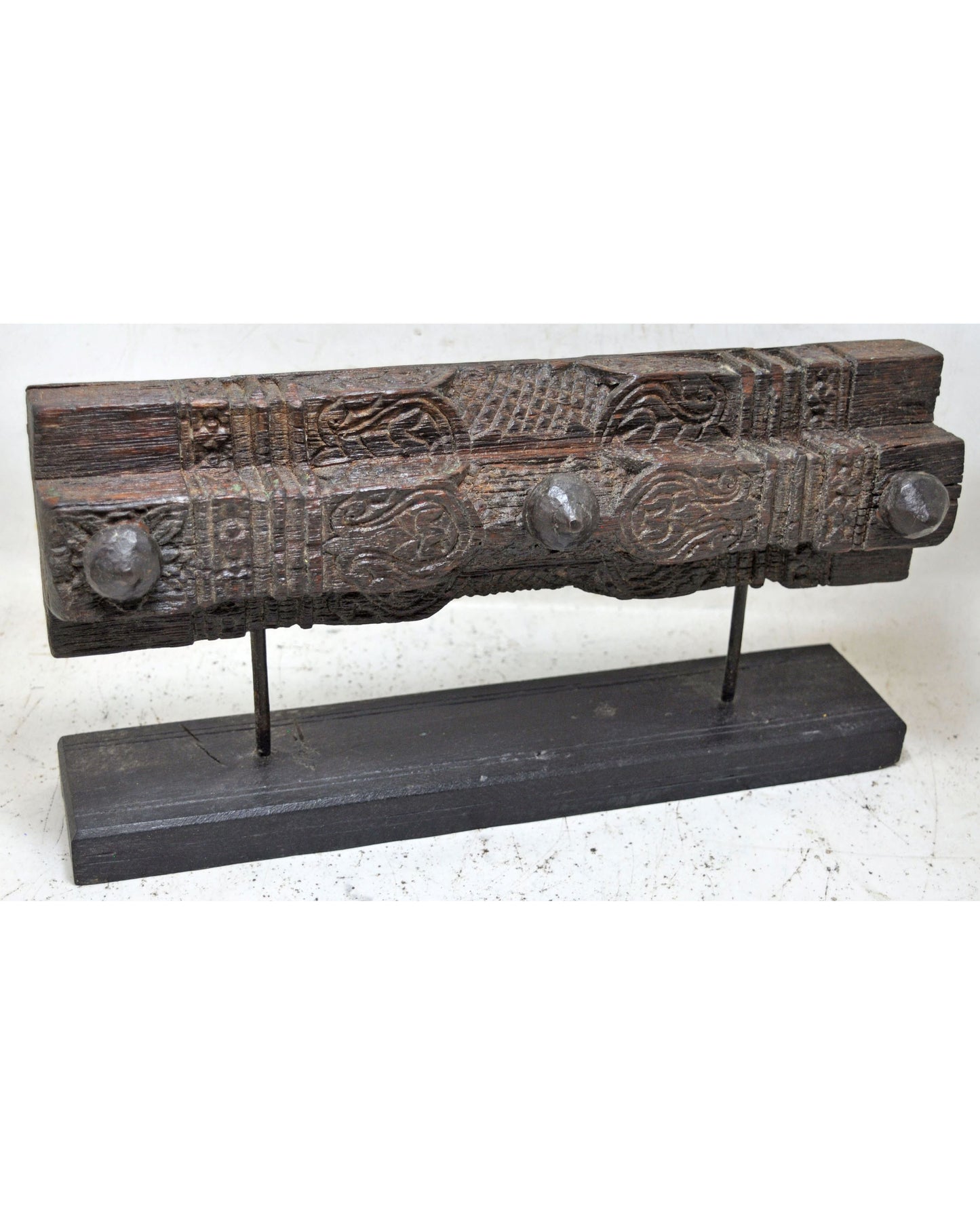 Antique Wooden Carving Panel Plaque Original Old Hand Carved