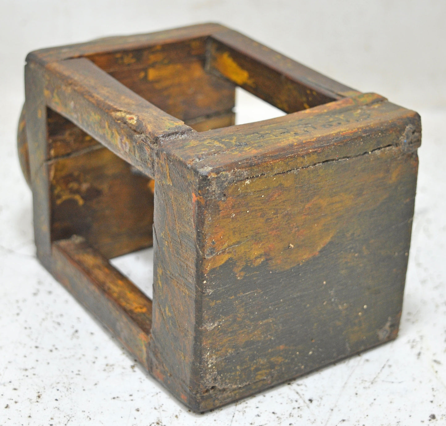 Antique Wooden Lord Mahaveer Idol Figurine Original Old Hand Carved