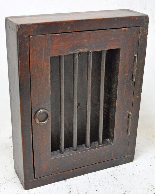 Vintage Wooden Wall Décor Key Hanging Cabinet Box Original Old Hand Crafted