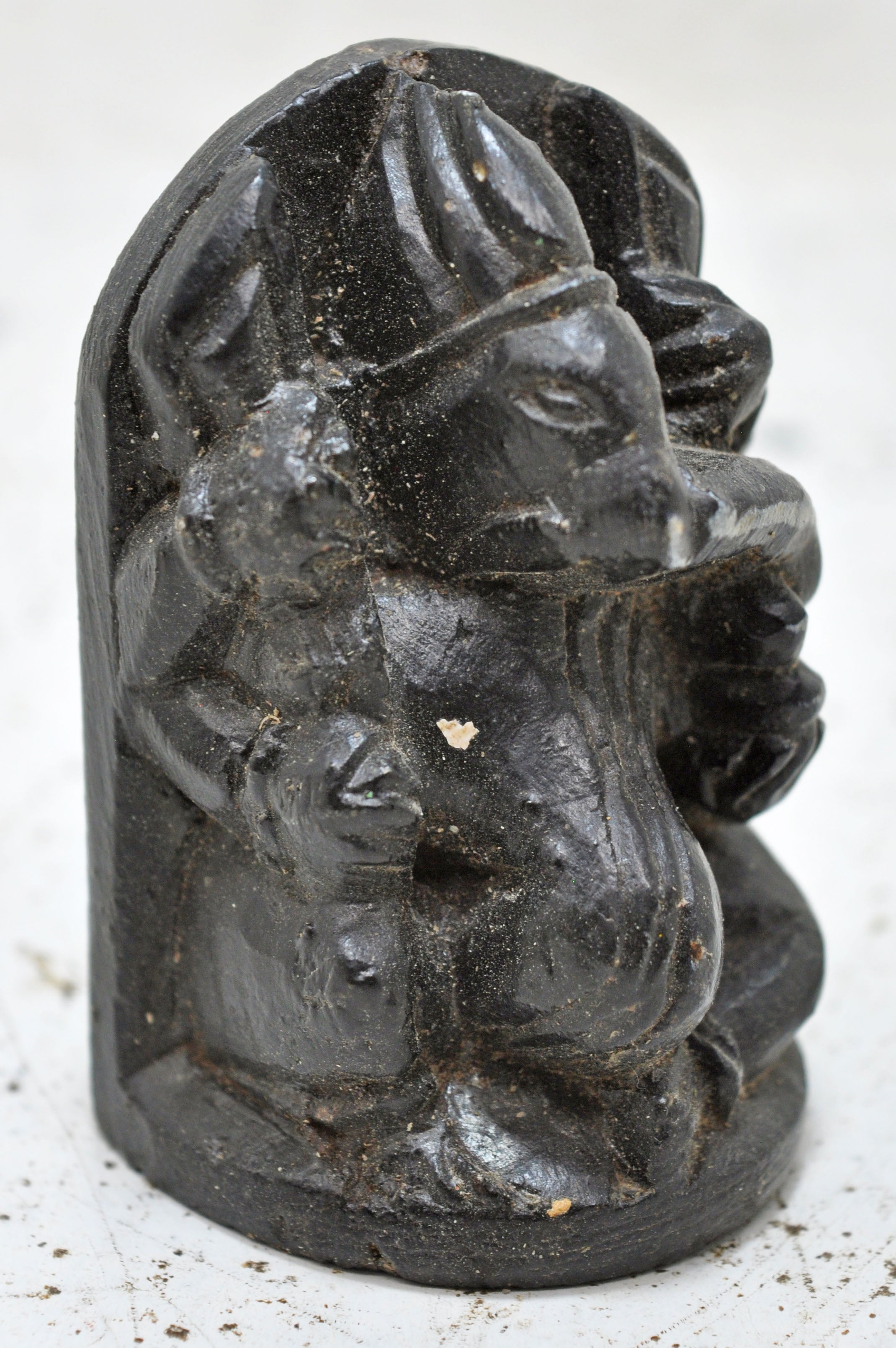 Antique Copper Brass Ganesha Statue Large Idol Sculpture