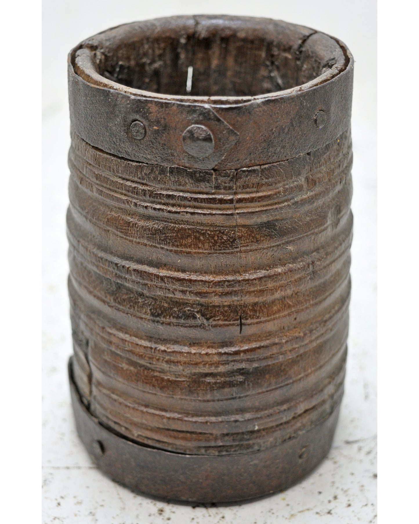 Antique Wooden Grain Measurement Paili Pot Original Old Hand Crafted