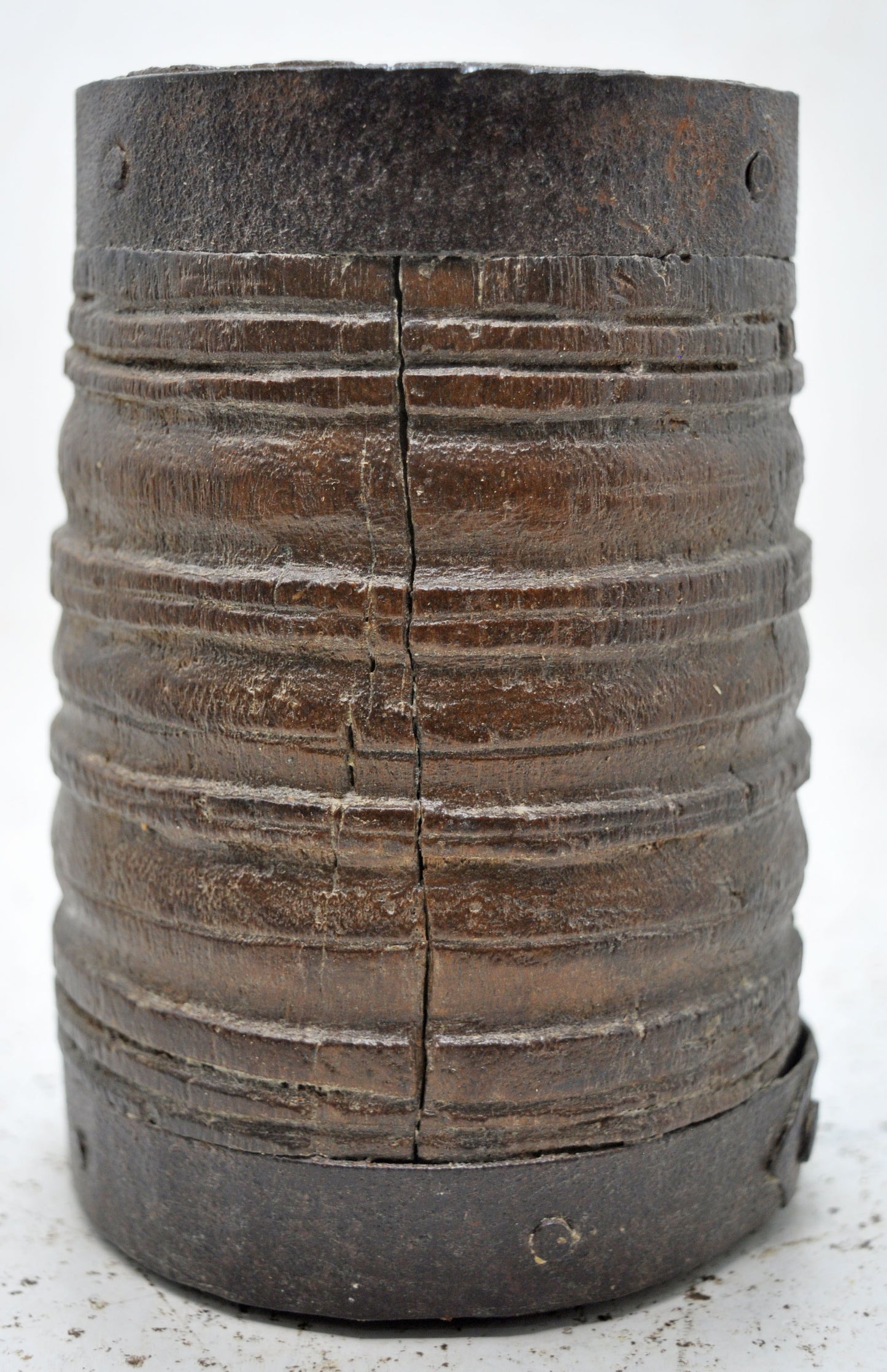 Antique Wooden Grain Measurement Paili Pot Original Old Hand Crafted