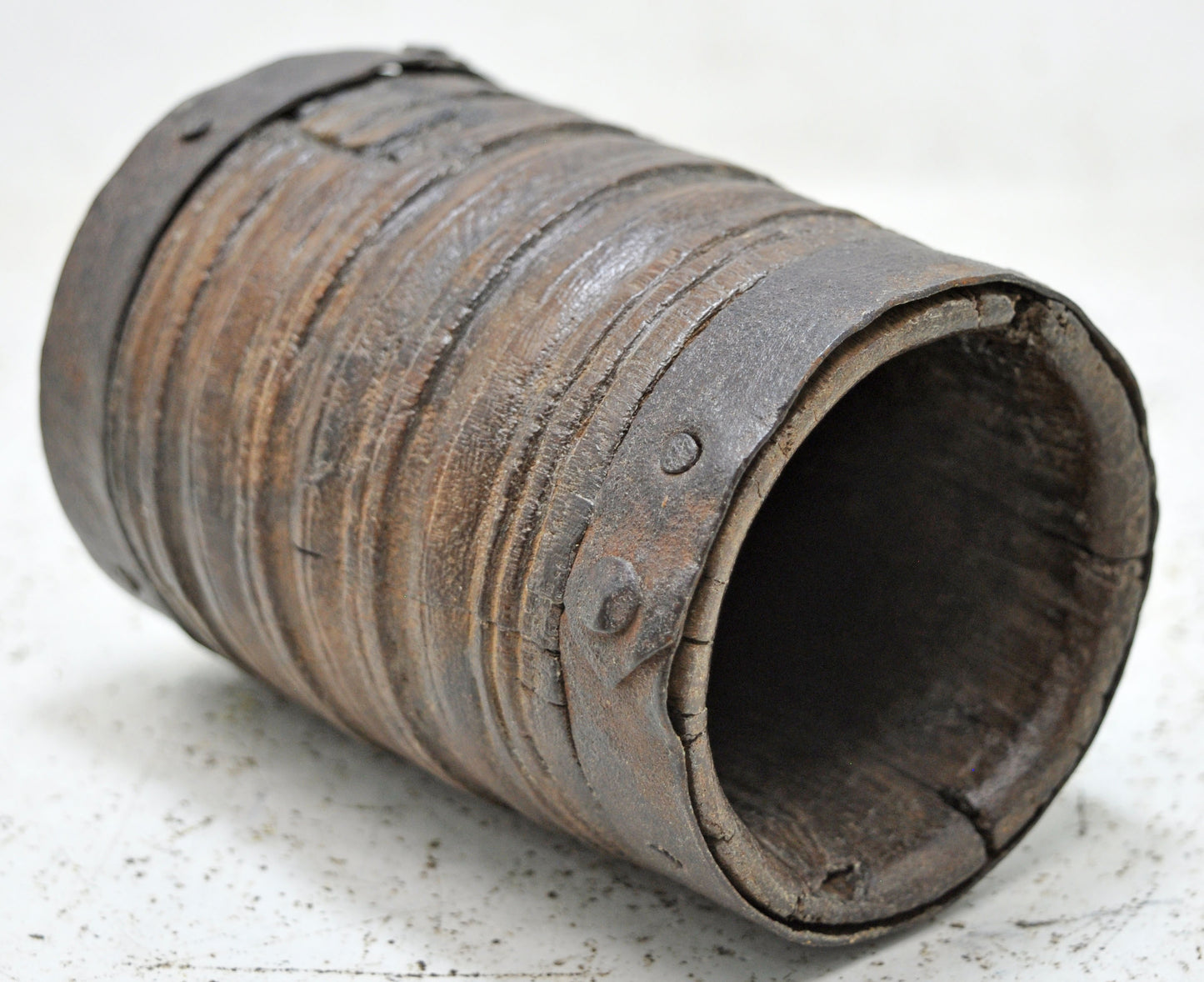 Antique Wooden Grain Measurement Paili Pot Original Old Hand Crafted