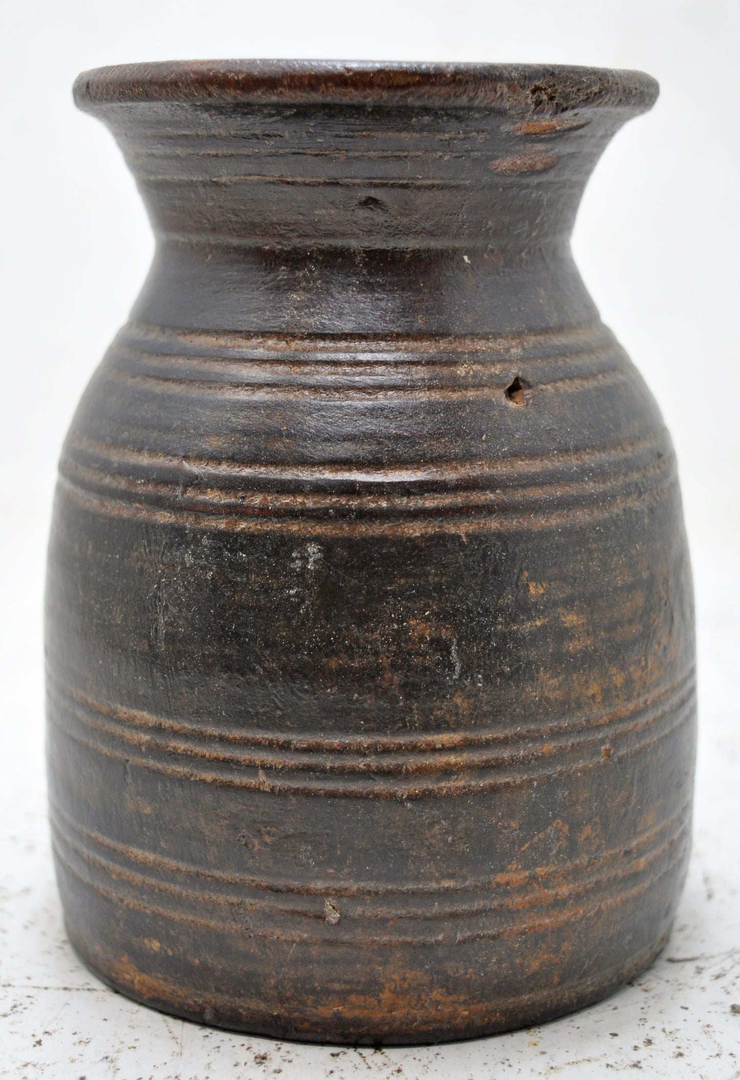 Antique Wooden Himalayan Water Pot Original Old Hand Carved