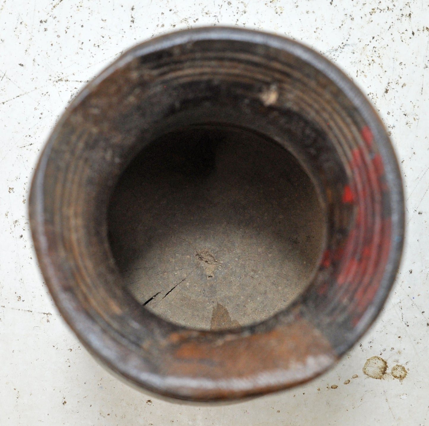 Antique Wooden Himalayan Water Pot Original Old Hand Carved