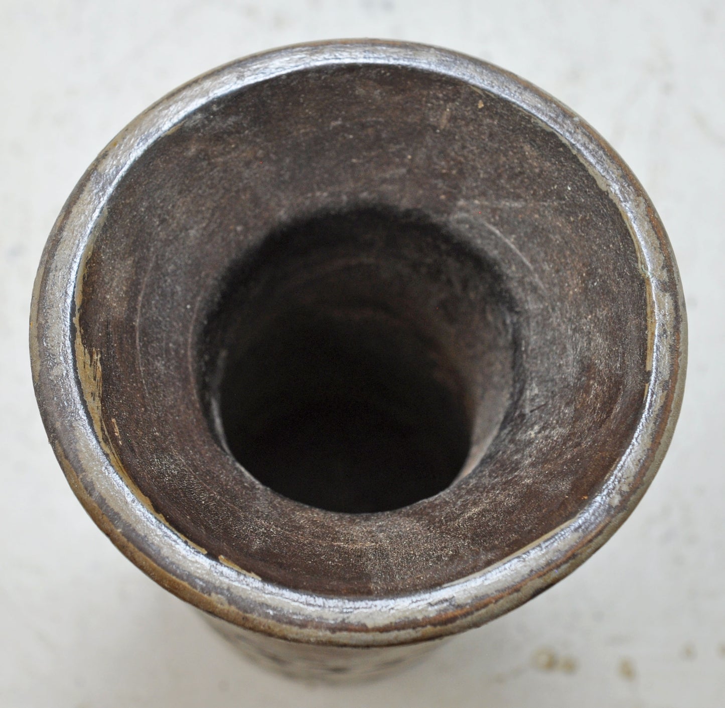 Antique Wooden Himalayan Water Pot Original Old Hand Carved