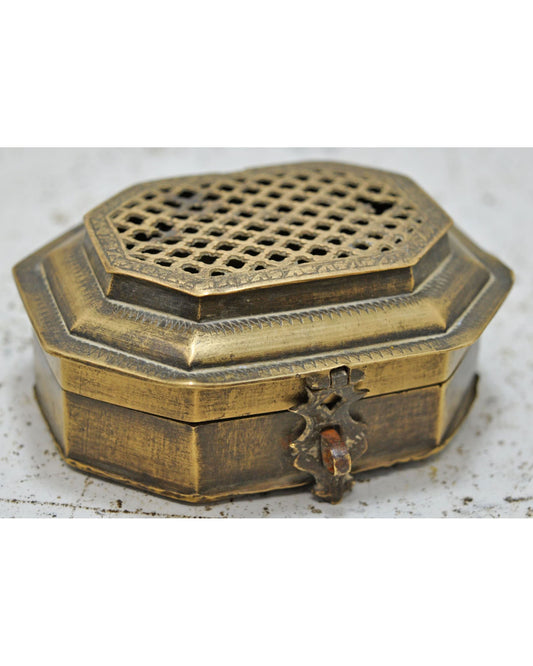 Antique Brass Betel Nuts Supari Box Original Old Hand Crafted