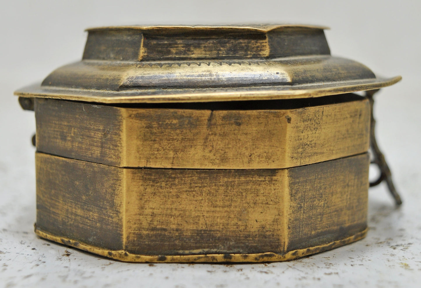 Antique Brass Betel Nuts Supari Box Original Old Hand Crafted