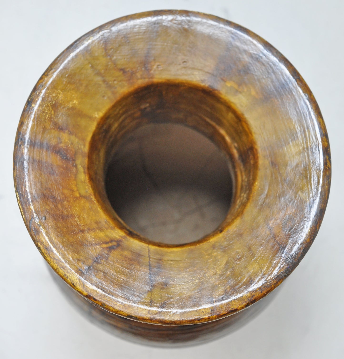 Antique Wooden Himalayan Water Matka Pot Original Old Hand Crafted