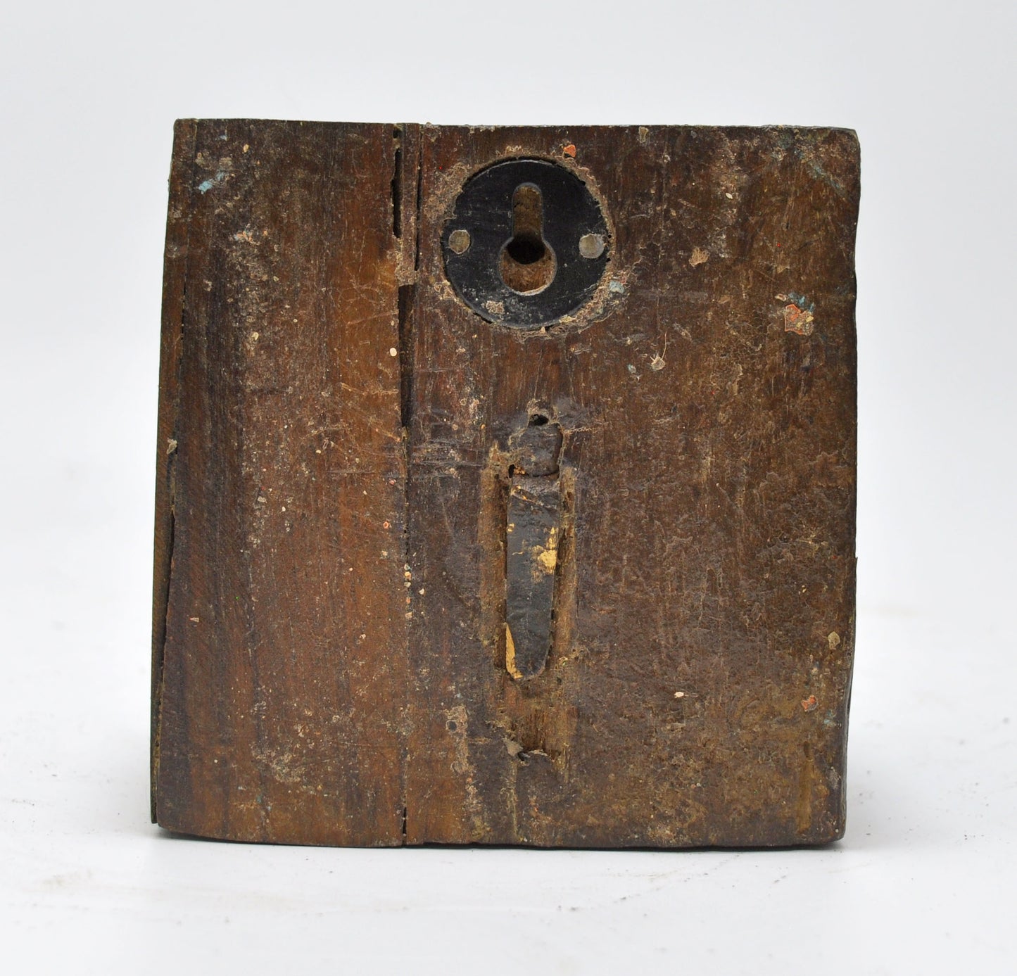 Antique Wooden Wall Hanging 1 Hook Hanger Original Old Hand Carved