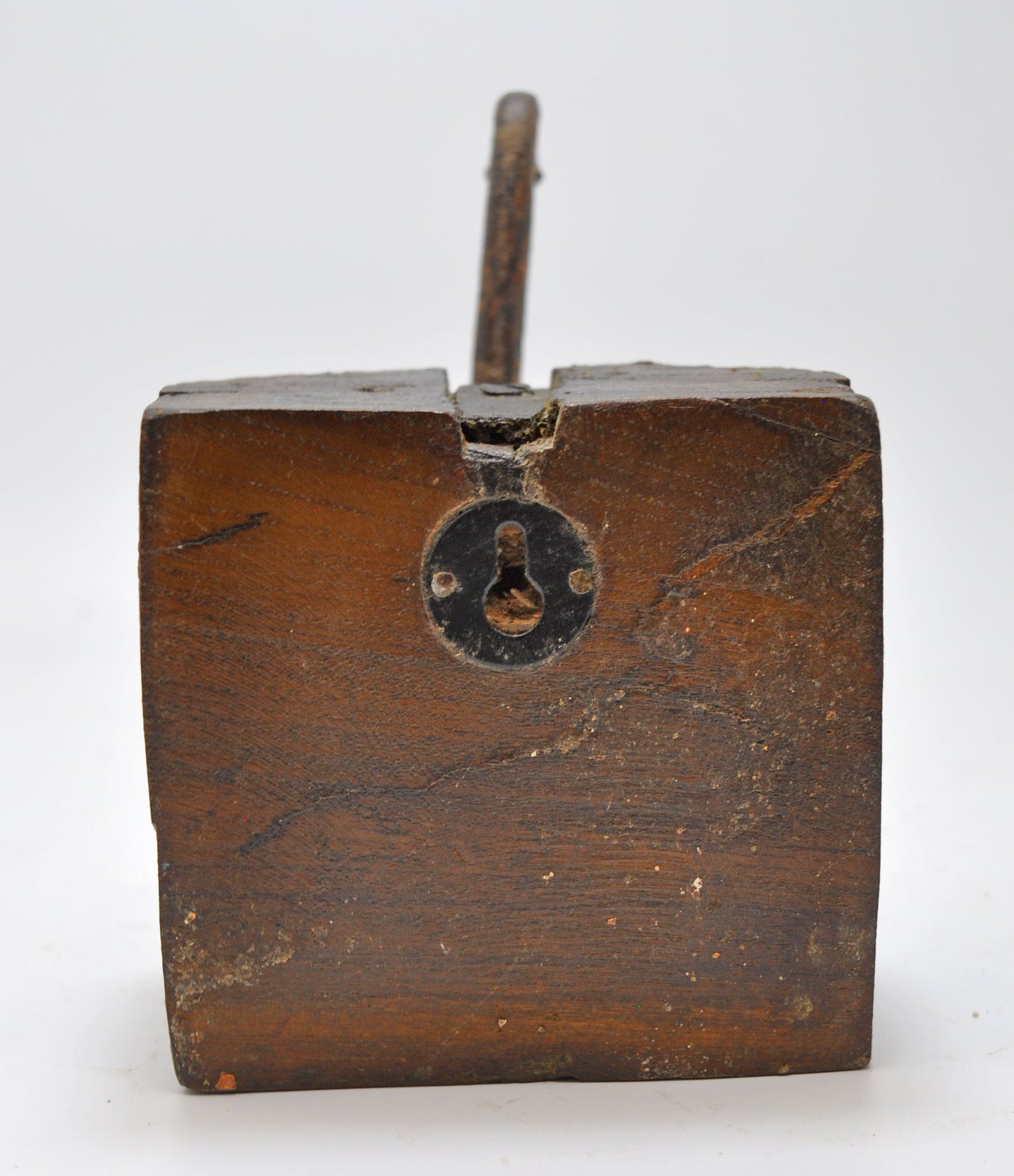 Antique Wooden Wall Hanging 1 Hook Hanger Original Old Hand Carved