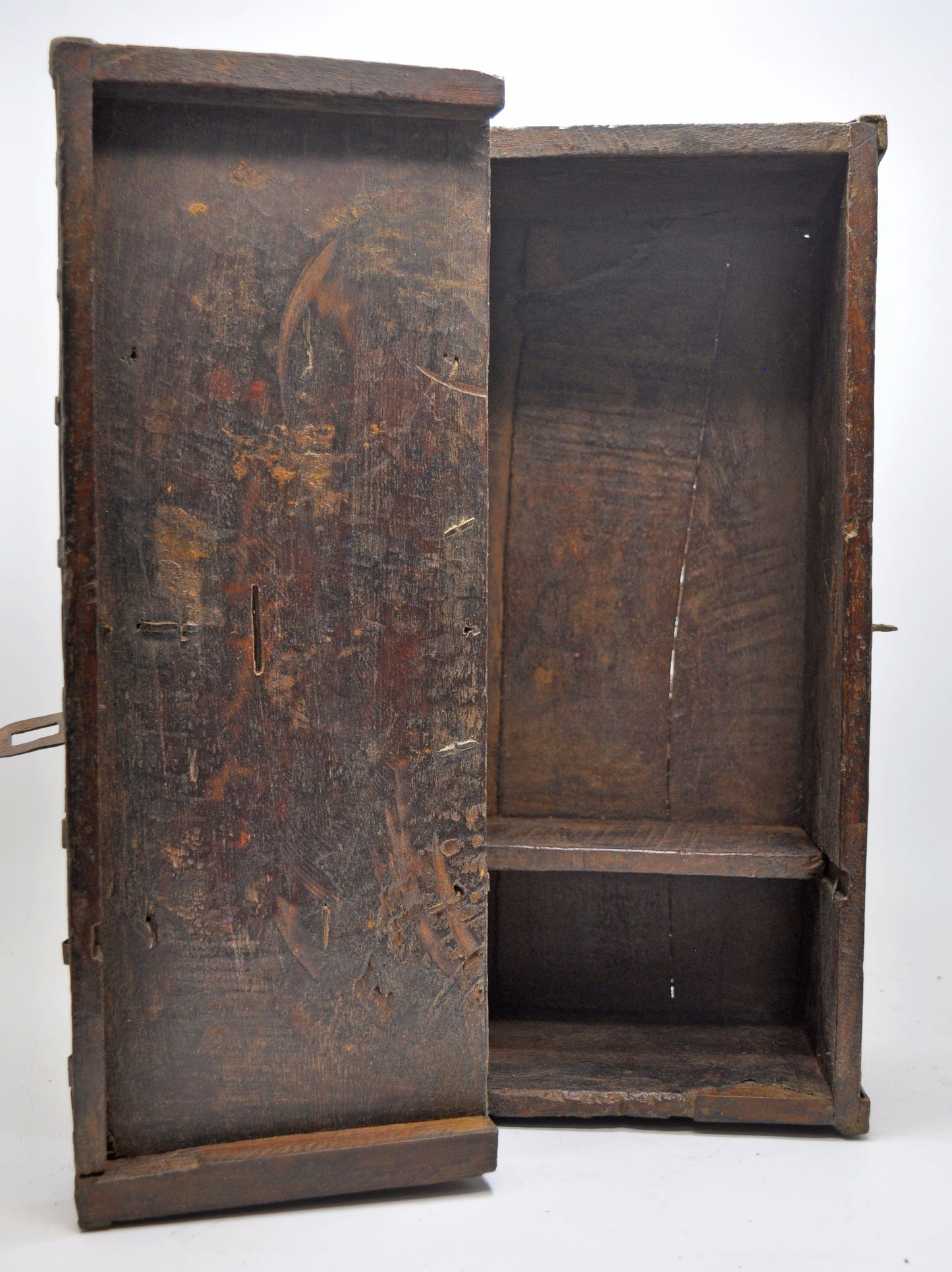 Antique Wooden Large Storage Chest Box Original Old Fine Hand Crafted