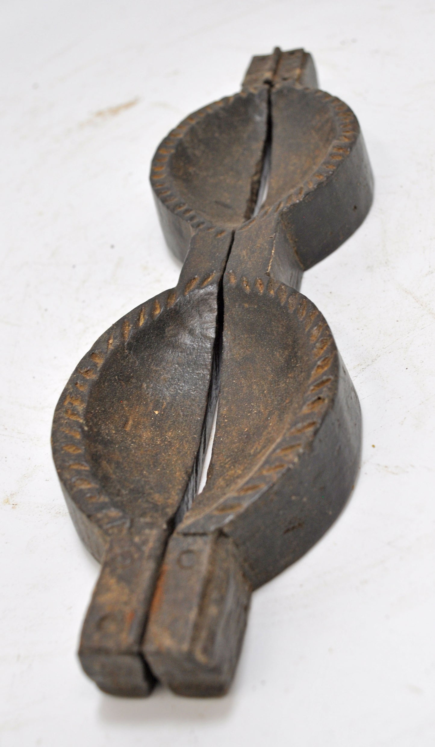 Antique Wooden Kitchenware Sweet Mould Original Old Hand Carved