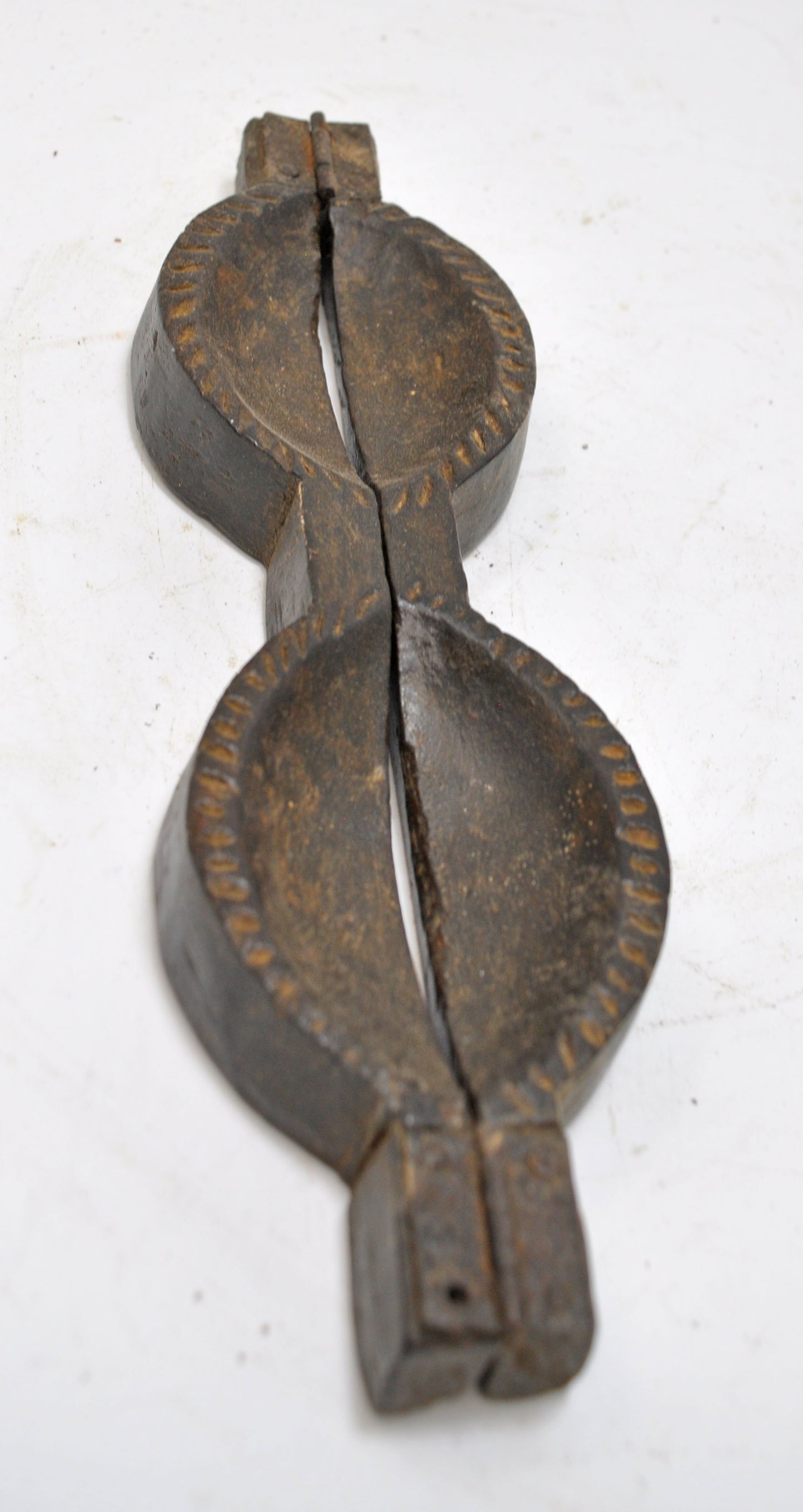 Antique Wooden Kitchenware Sweet Mould Original Old Hand Carved