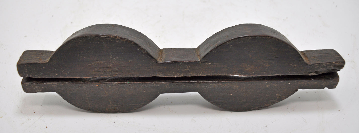 Antique Wooden Kitchenware Sweet Mould Original Old Hand Carved