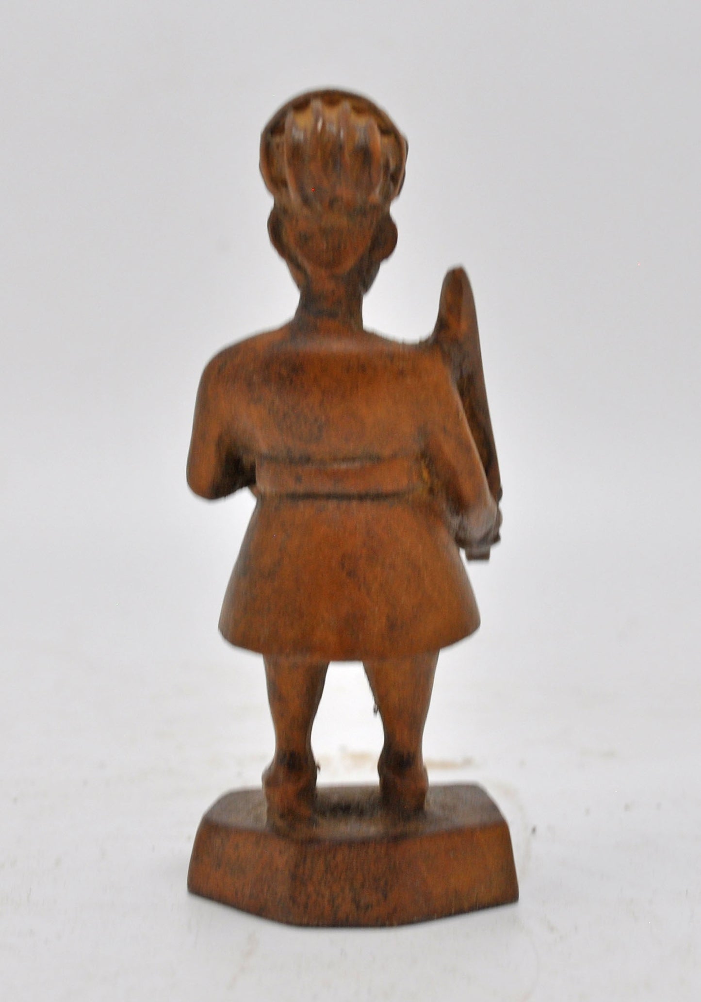 Antique Wooden Soldier Man Figurine Original Old Fine Hand Carved