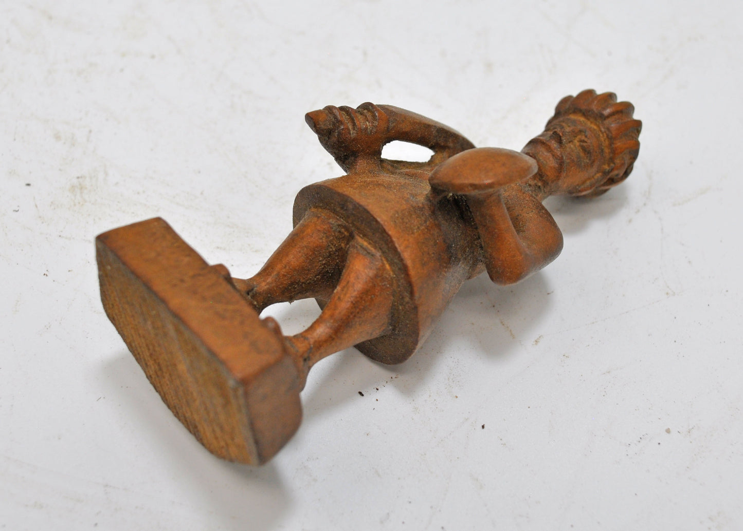 Antique Wooden Soldier Man Figurine Original Old Fine Hand Carved
