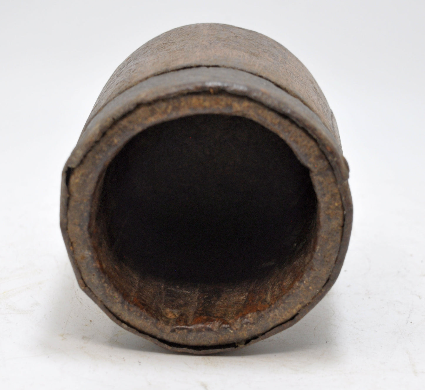 Antique Wooden Grain Measurement Pot Paili Original Old Hand Carved