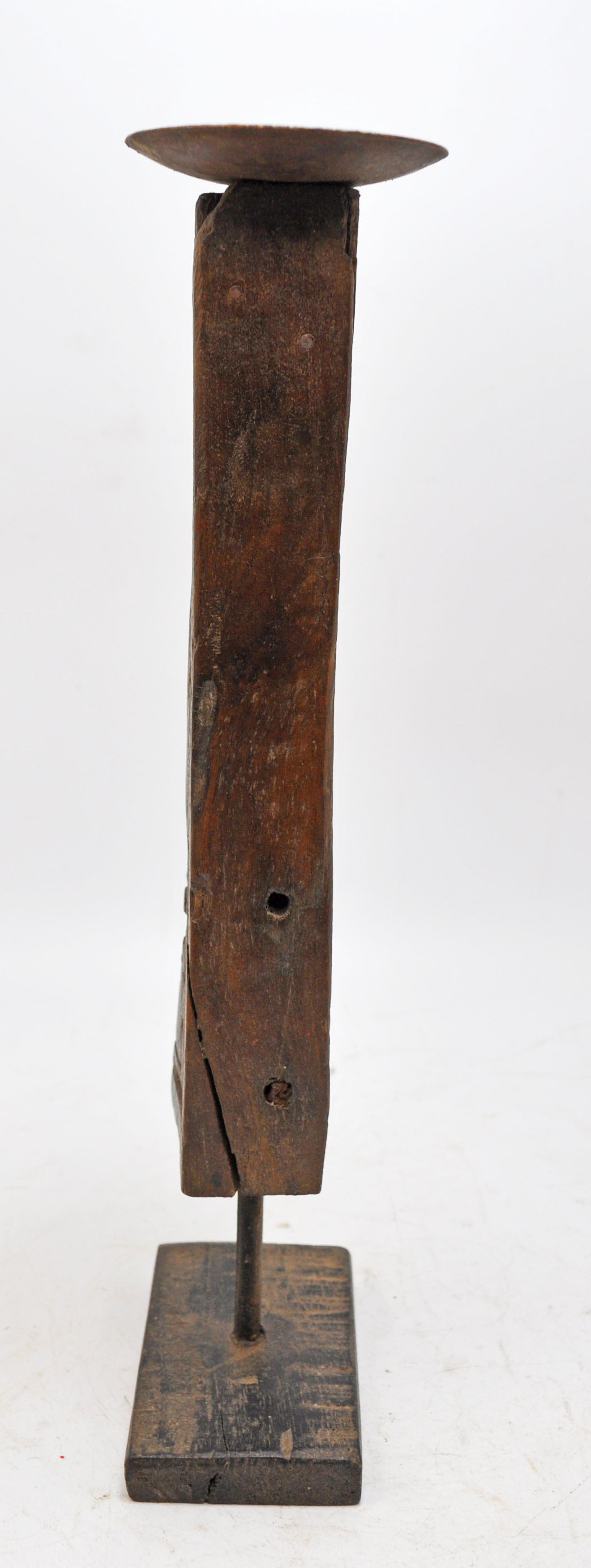 Antique Wooden Wall Bracket Carving Candle Holder Original Old Hand Carved