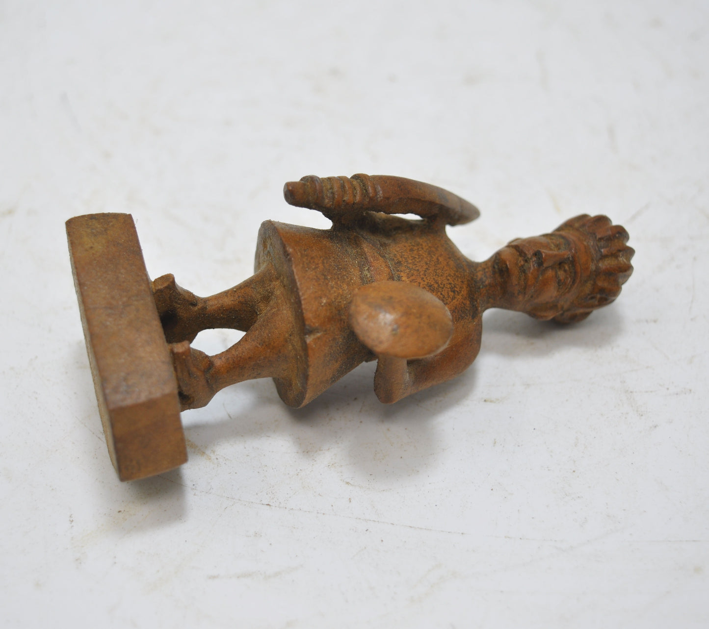Antique Wooden Small Soldier Man Figurine Original Old Fine Hand Carved