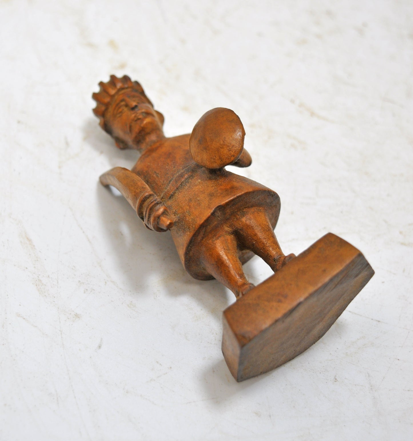 Antique Wooden Small Soldier Man Figurine Original Old Fine Hand Carved