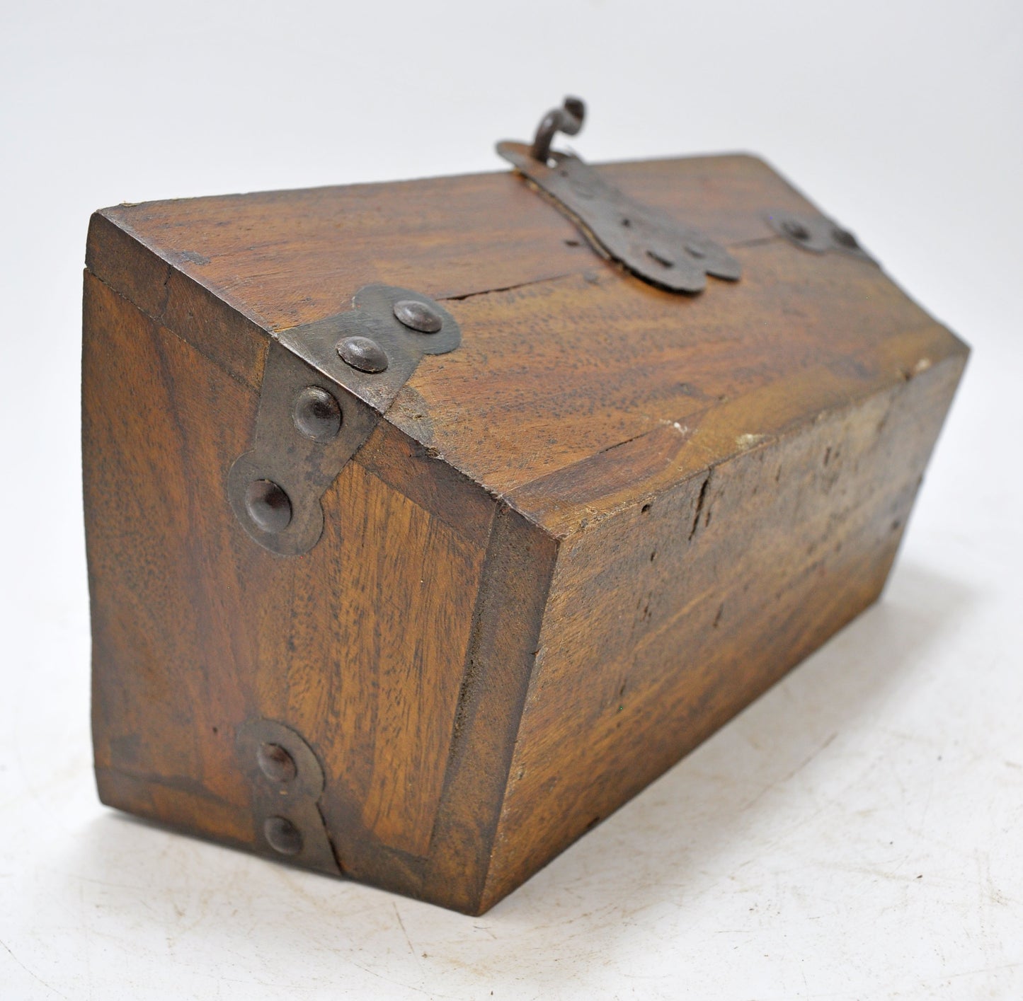 Vintage Wooden Small Basket Original Old Hand Crafted