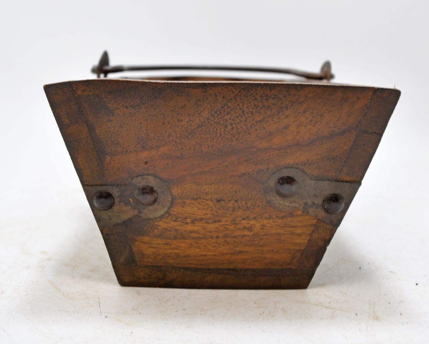 Vintage Wooden Small Basket Original Old Hand Crafted