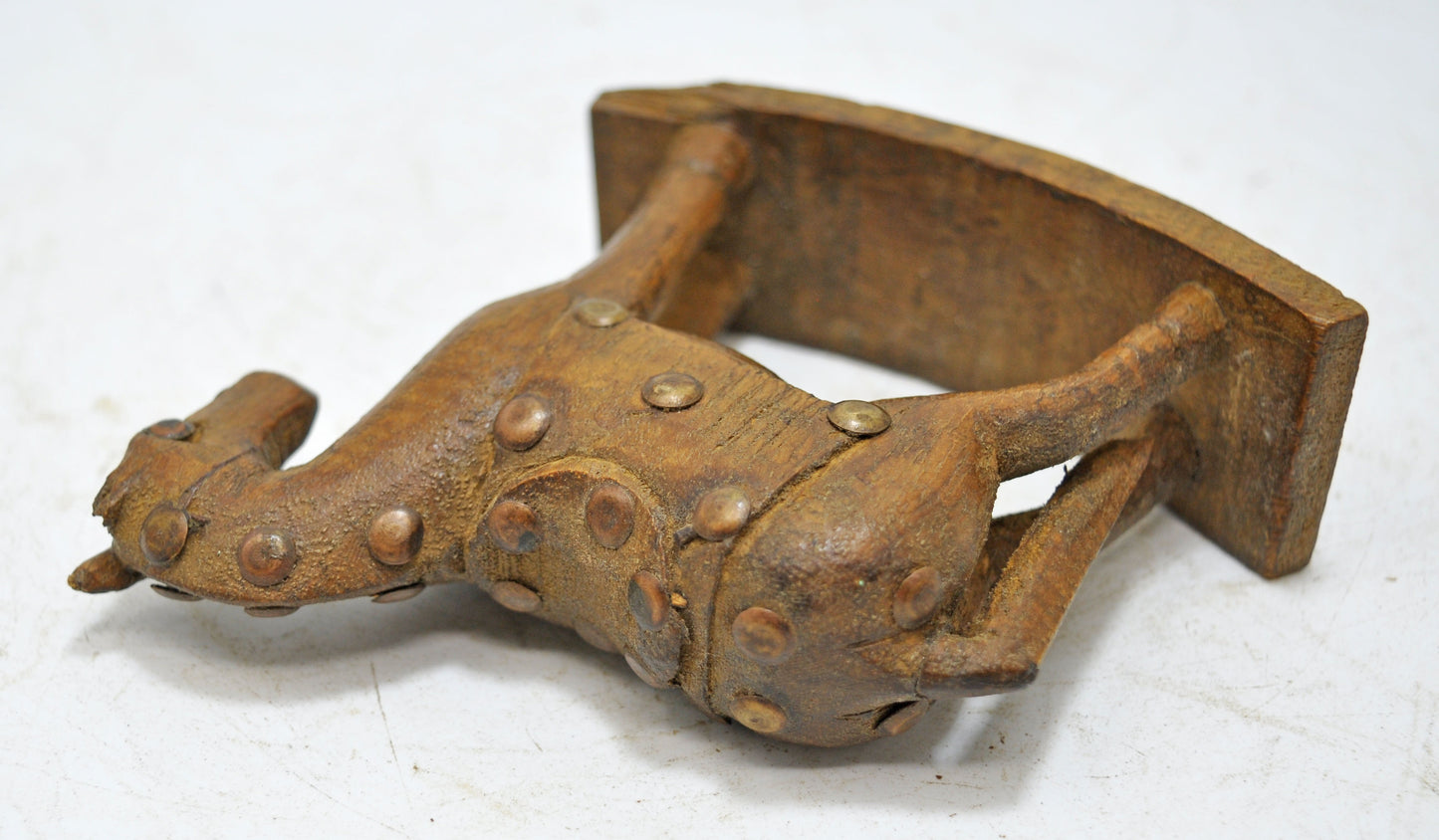 Vintage Wooden Horse Figurine Original Old Hand Carved