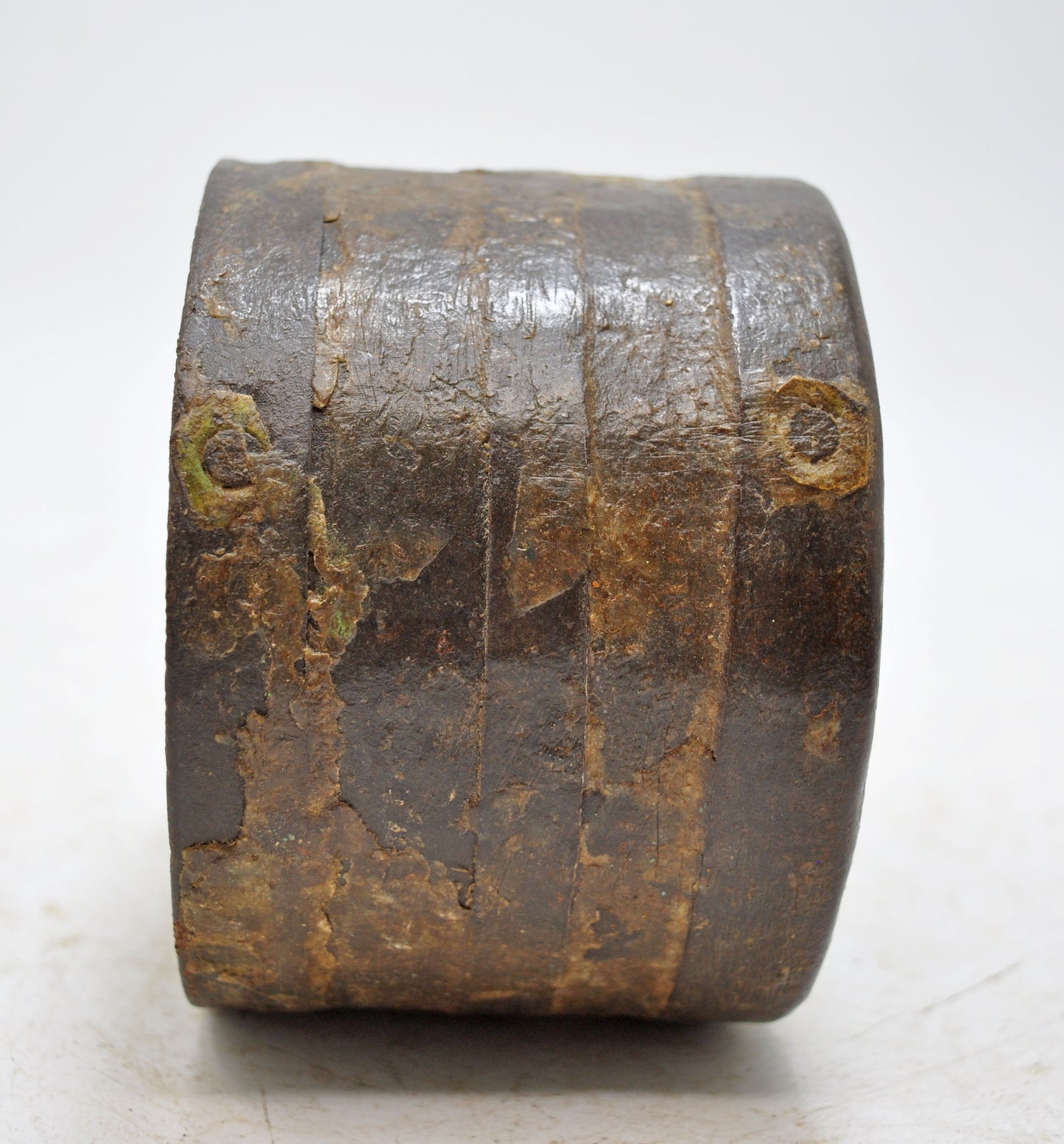 Antique Iron Kitchenware Grain Measurement Paili Pot Original Old Hand Crafted