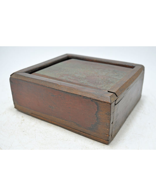 Antique Wooden Kitchenware Spice Box Original Old Hand Crafted