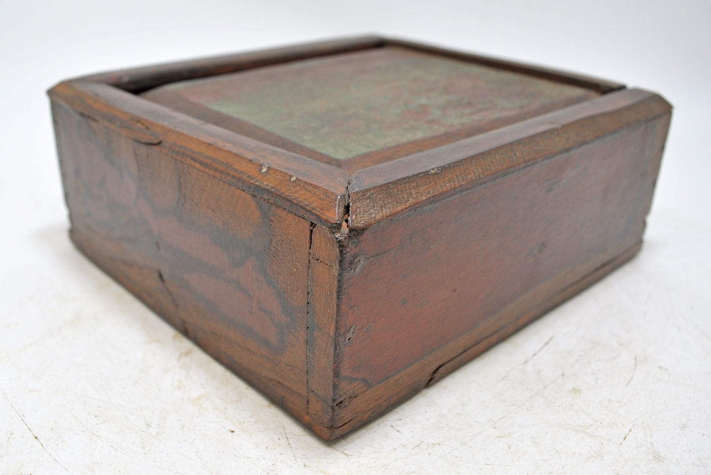 Antique Wooden Kitchenware Spice Box Original Old Hand Crafted