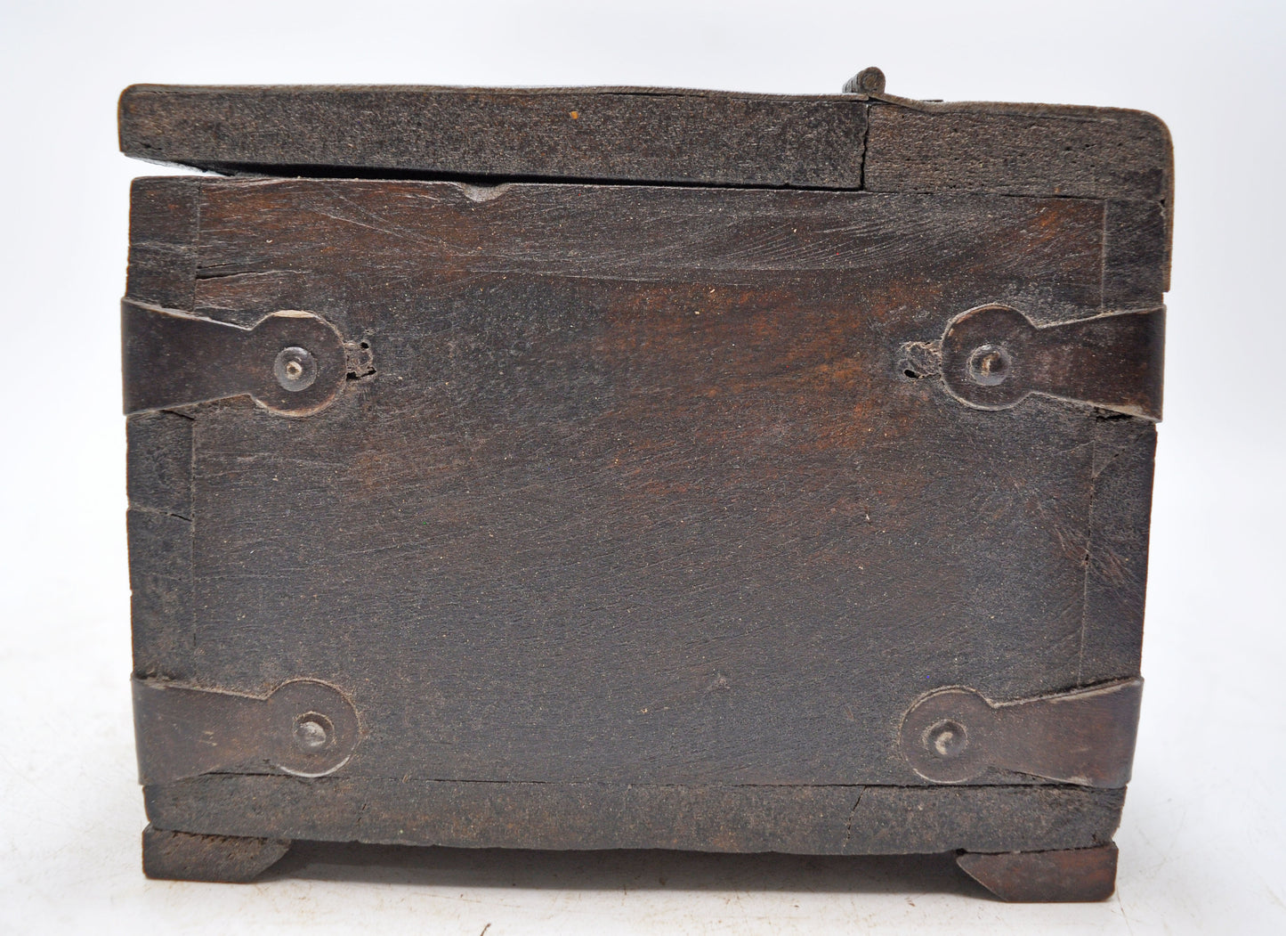 Antique Wooden Storage Chest Box Original Old Hand Crafted