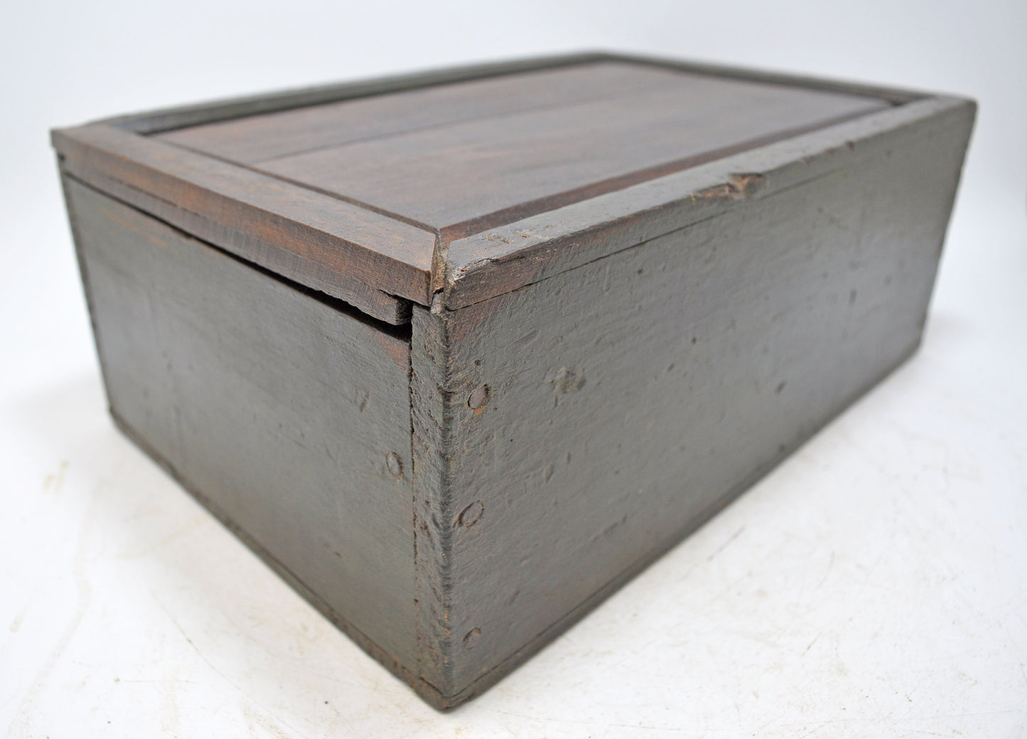 Antique Wooden Kitchenware Spice Box Original Old Hand Crafted