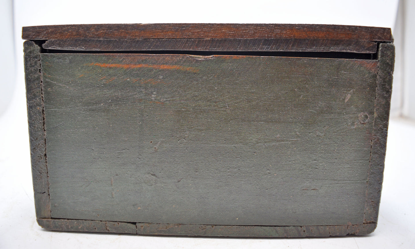 Antique Wooden Kitchenware Spice Box Original Old Hand Crafted