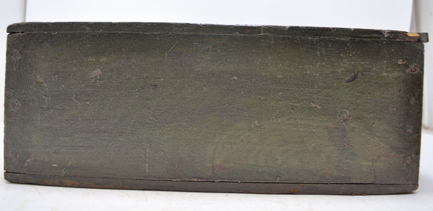 Antique Wooden Kitchenware Spice Box Original Old Hand Crafted